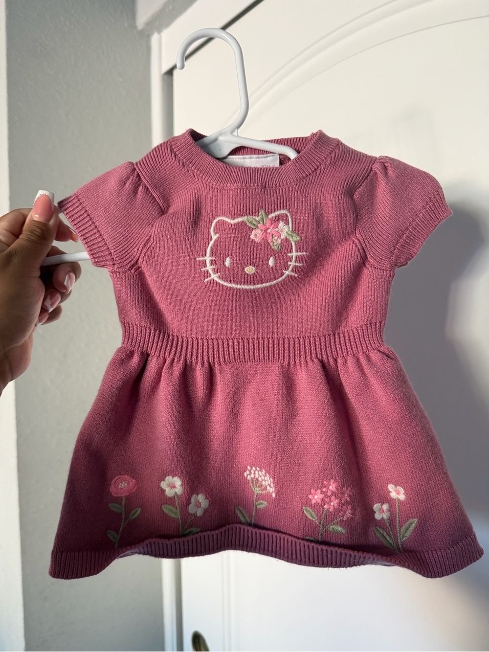 Gymboree Pink Hello Kitty Ribbed Knit Top